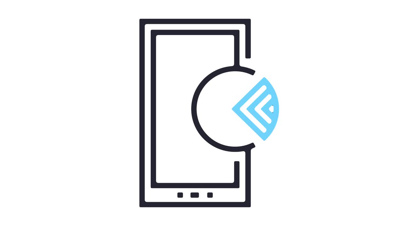 모바일 데이터 아이콘 애니메이션