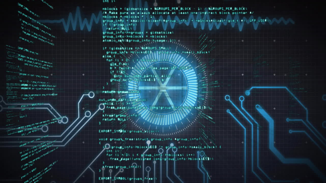 Animation of network of connections over data processing