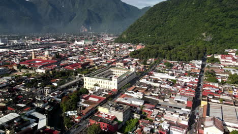 vista orbital del centro de orizaba y palacio municipal