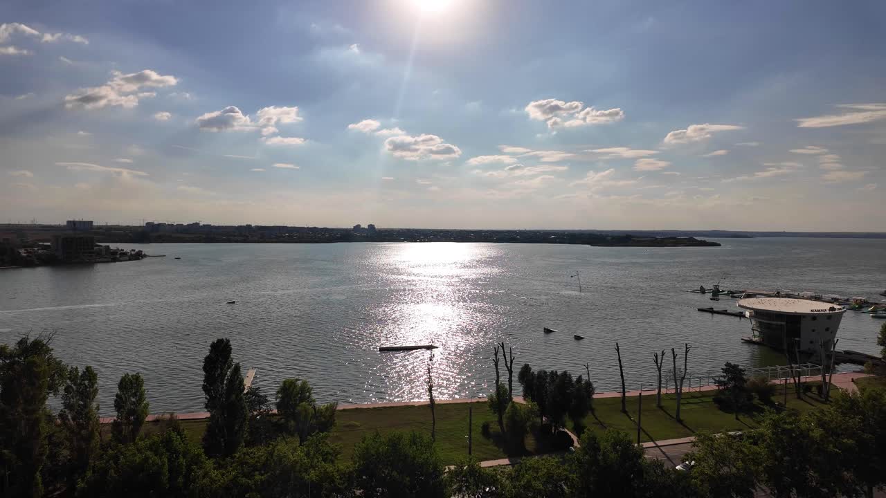 el mar negro, el complejo turístico de mamaia, el verano, constanta, rumania, vacaciones, drones.