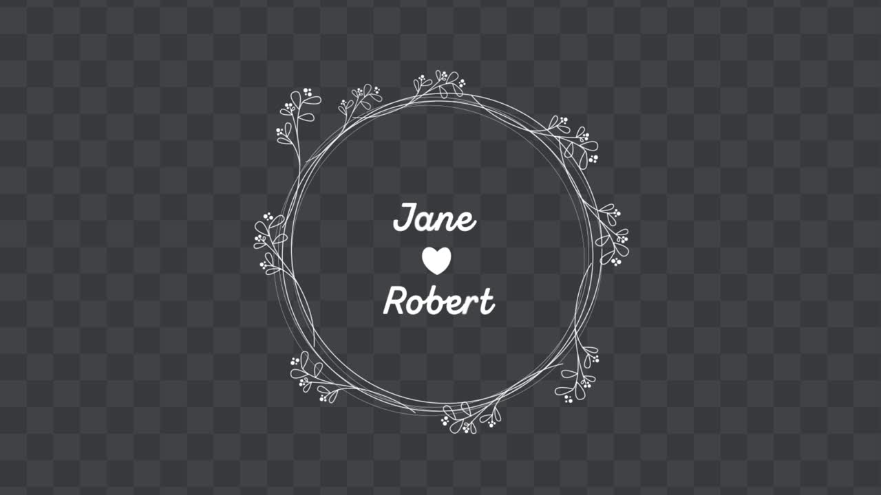 Wedding Wreath Title 03 Adobe After Effects 2023 Resolution 3840×2160