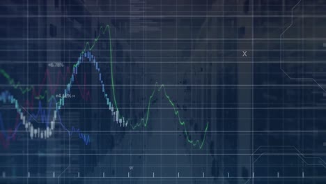 Animación-De-Diversos-Datos-Financieros-Y-Gráficos-Sobre-Servidores