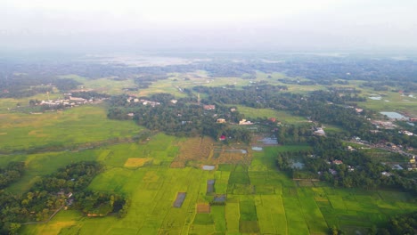 aerial view of bangladesh landscape