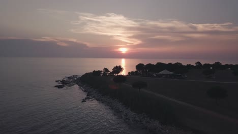 colorgraded drone footage over croatia beaches and seas