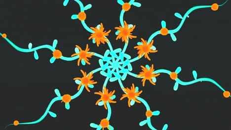 diseño de mandala floral abstracto