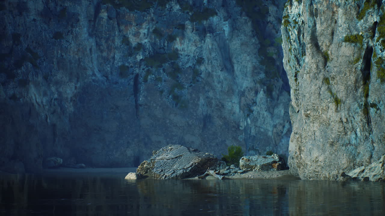 скалистые скалы в океане в солнечный день