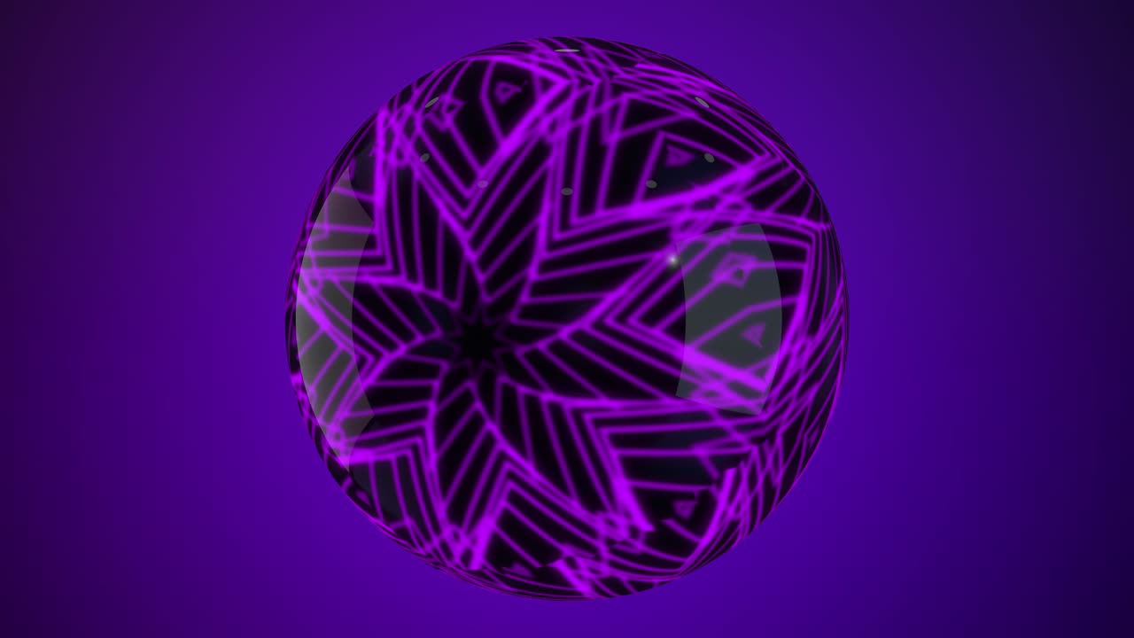 Looping purple orb
