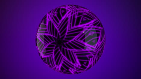 el orbe púrpura en bucle