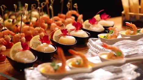 seafood canapés