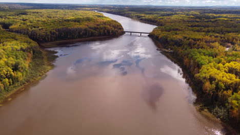 Drone-Aerial-view-of-Joutel-Ghost-Town-Quebec-Canada