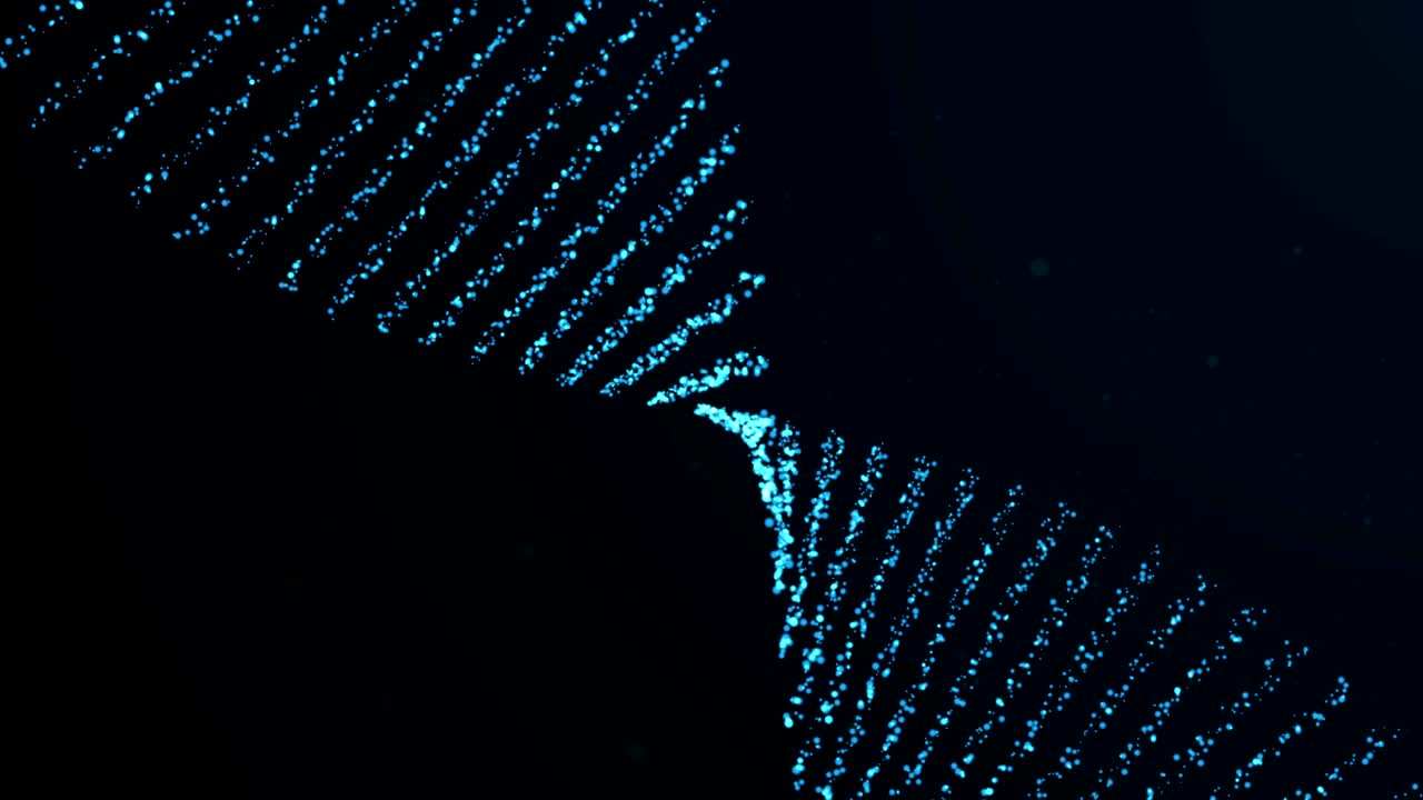 Animated abstract DNA.Genetics concept