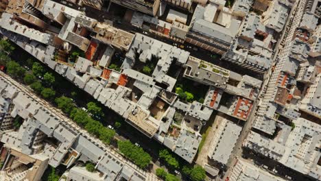aerial view of european city