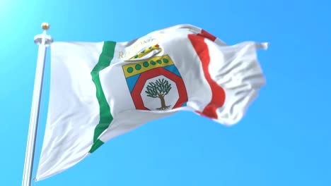 flag of the italian region of apulia, italy. loop