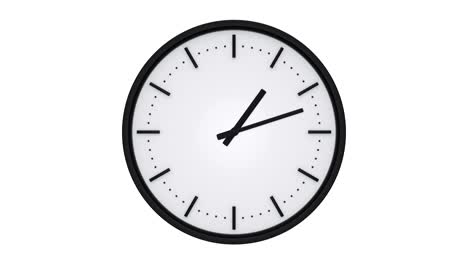 reloj con puntas negras que muestran el tiempo transcurrido.