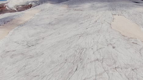 paisaje del glaciar vista aérea