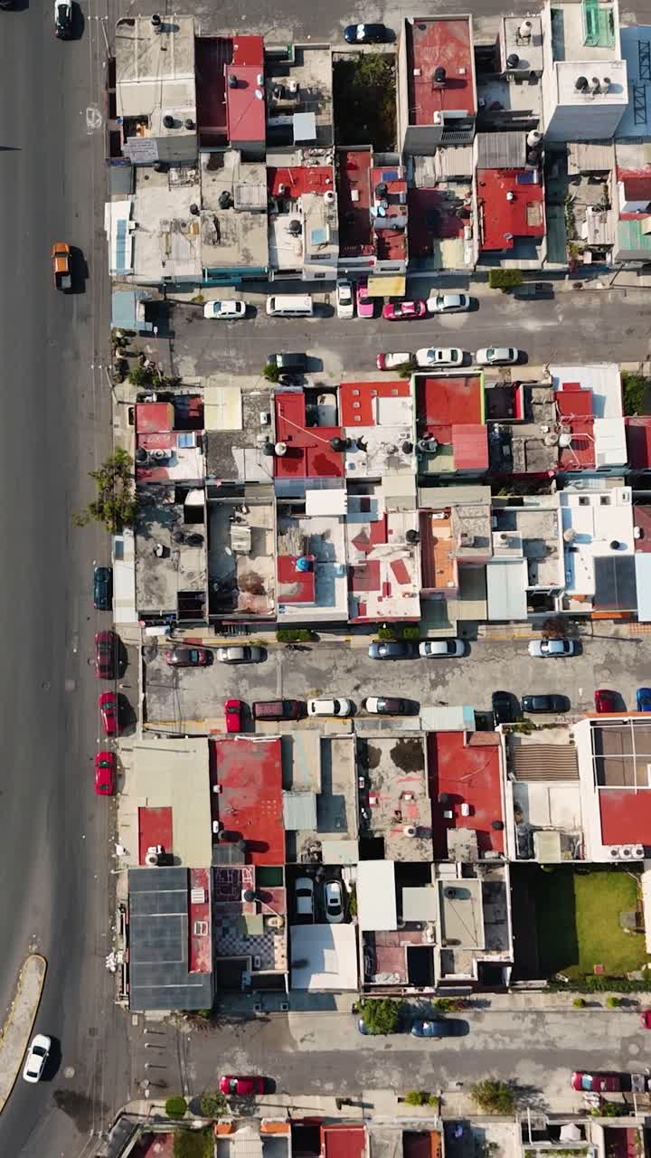 Soaring above a neighborhood in Ecatepec, Mexico