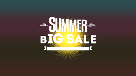 Summer-Big-Sale-with-sun-and-rays-on-brown-gradient