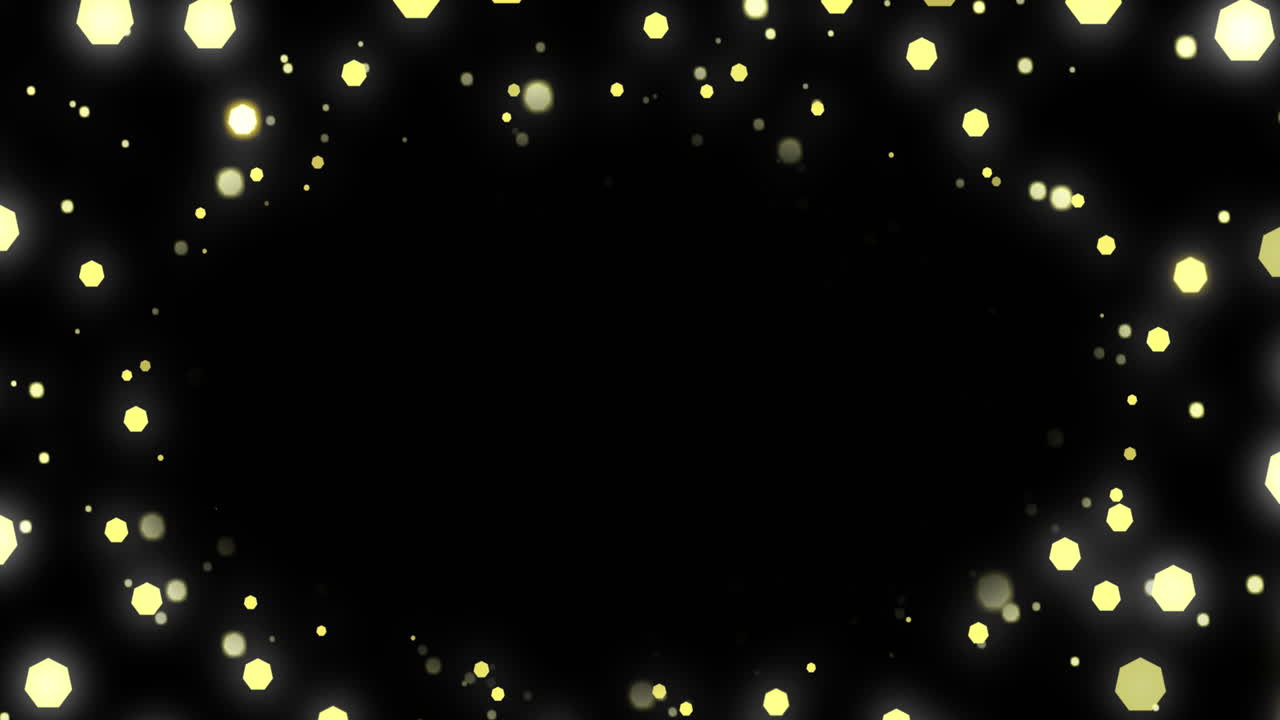 黒い背景のコピースペースで点滅するクリスマスフェアリーライトのアニメーション