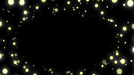 animación de luces de hadas de navidad parpadeando con espacio de copia en fondo negro