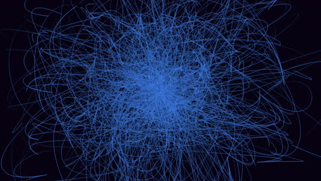 dynamic blue vortex with swirling lines against dark background