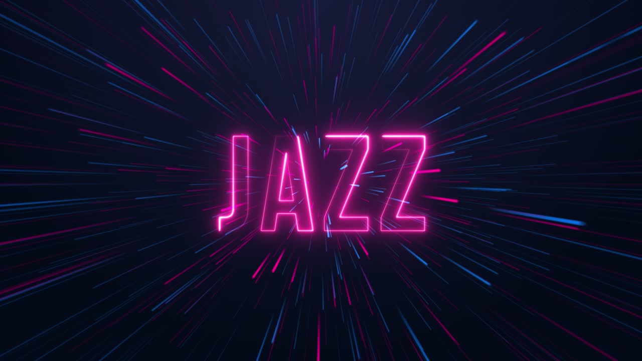 jazz - neon text