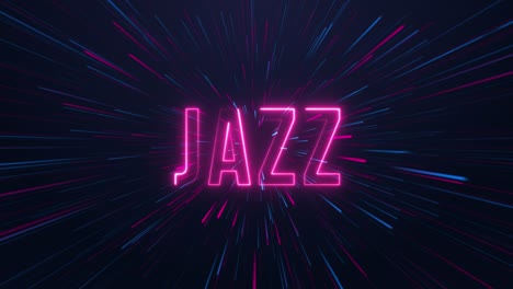 - texto de neón de jazz