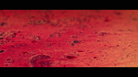microscopic image of a red stained sample at 100x magnification