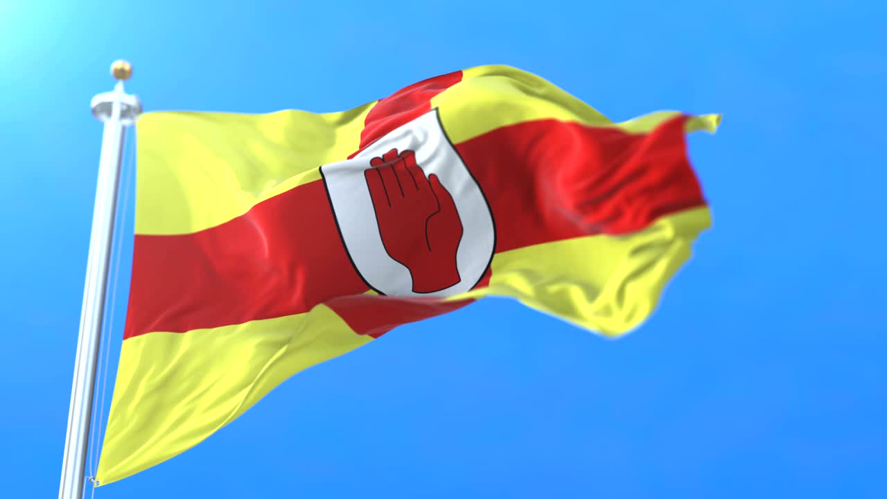 bandera de la provincia irlandesa de ulster en irlanda del norte.