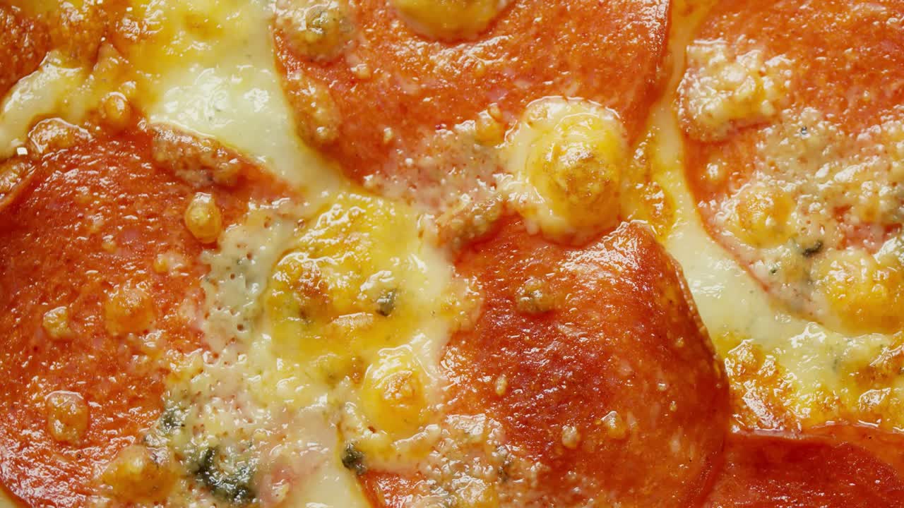 Stop Motion Background with Pizza