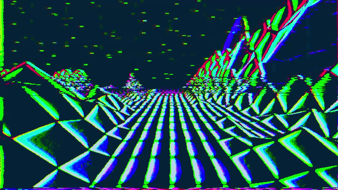 vhs analógico en bucle bajo terreno poli y usted gana texto