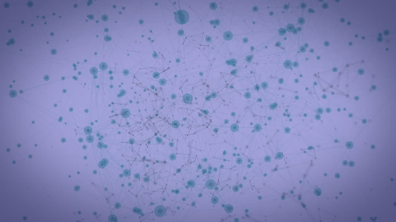 virus azul que se extiende sobre un fondo gris