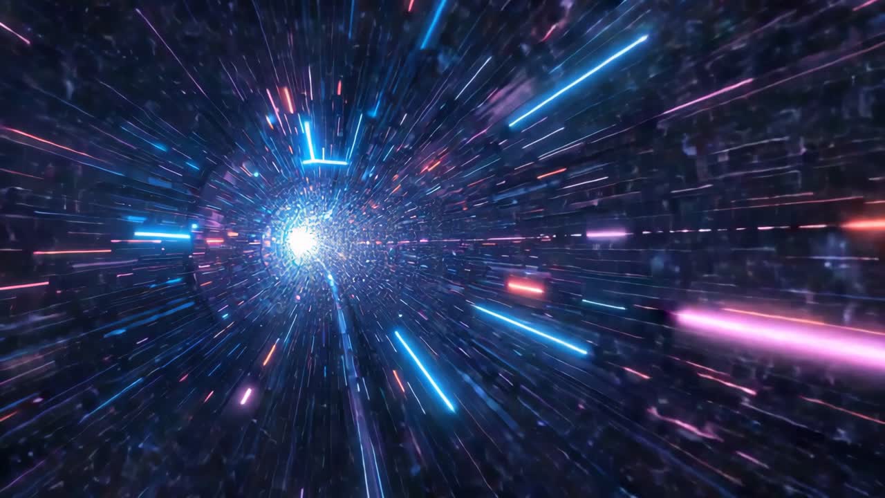 túnel de luz abstracto