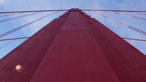 tower of golden gate bridge during sunny day in san francisco, california, united states