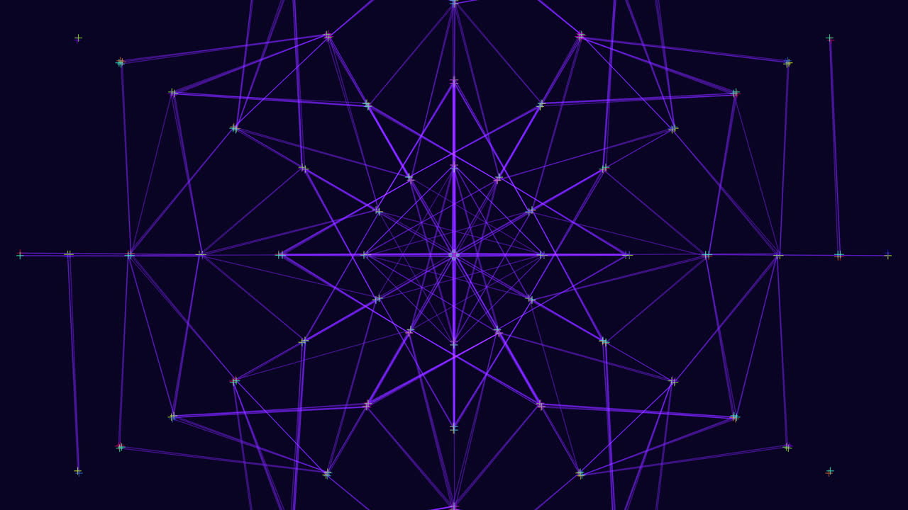 patrón de tecnología abstracta con líneas de neón en el espacio oscuro 2