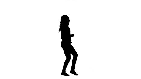 Silhouette-of-a-dancing-woman