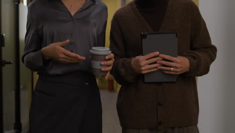 two colleagues in a business environment