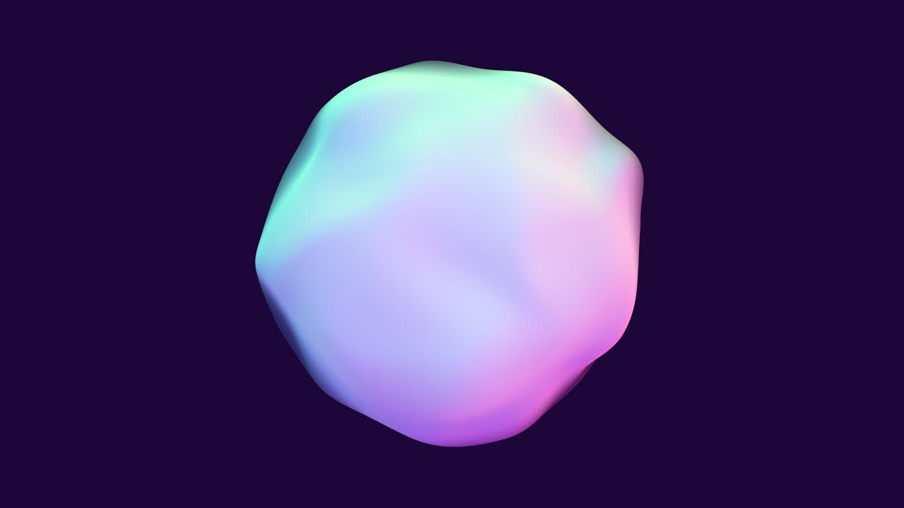 Stunning 3d rock model in mesmerizing shades of purple and blue