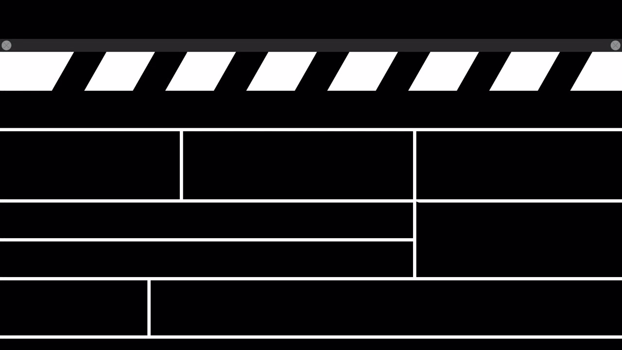 Clapperboard Transitions. 1080p - 30 fps - Alpha Channel