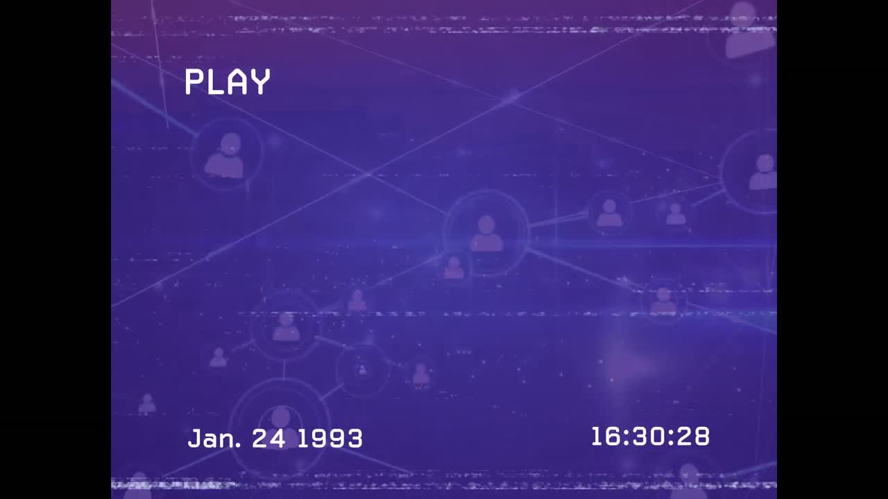 Animation of interference over network of connections