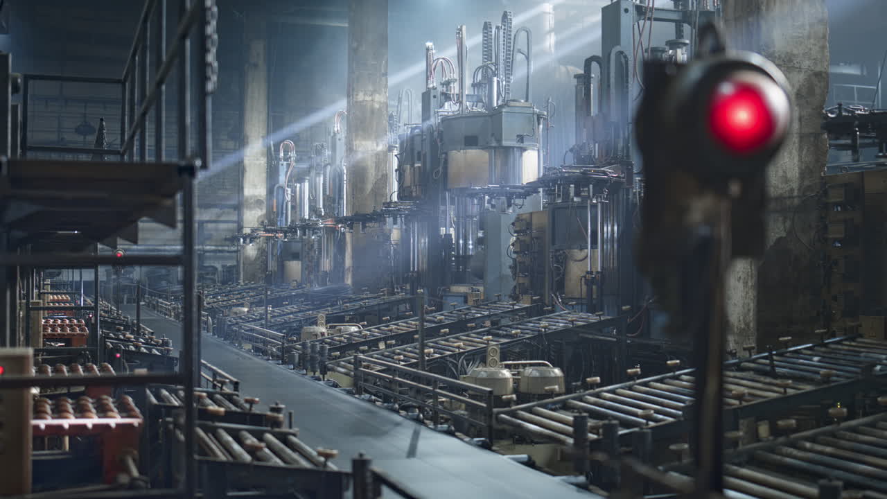 Tyre plant conveyor mechanism production cycle in technological workshop