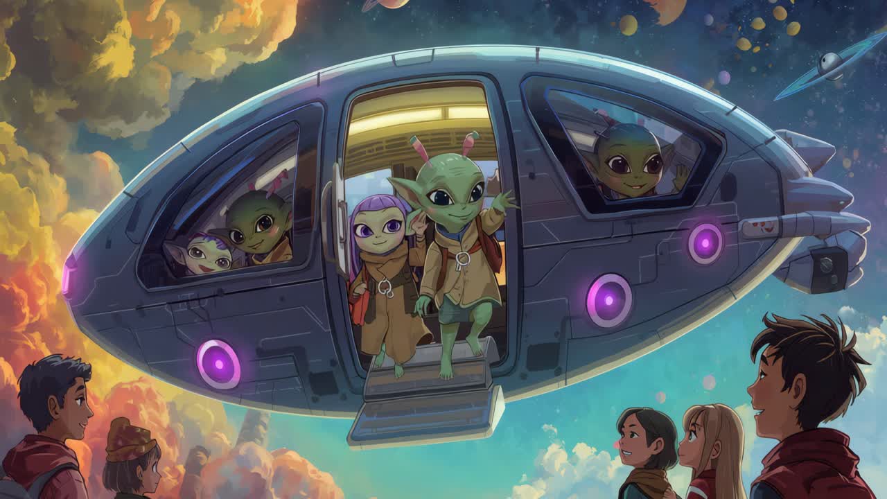 Alien Children's Space Adventure