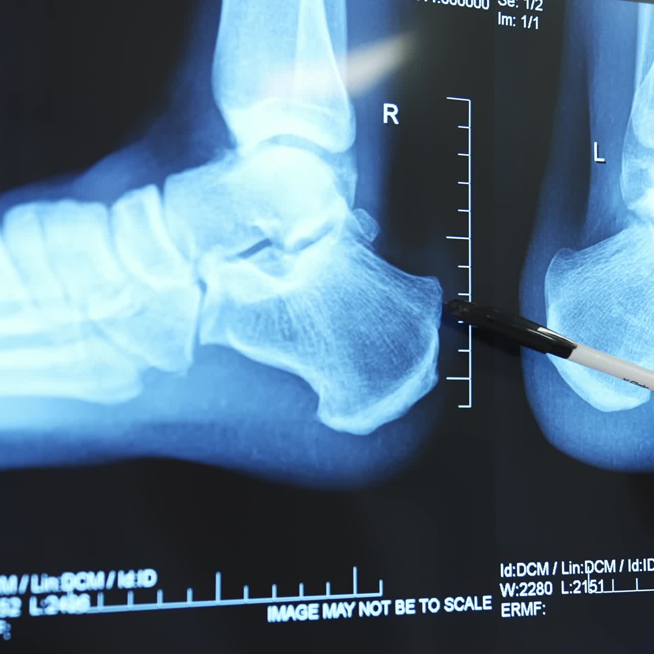 스레이를 검사하는 의사