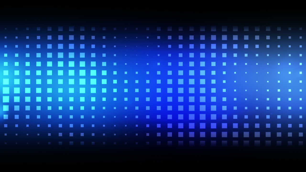 Quadrati blu in movimento