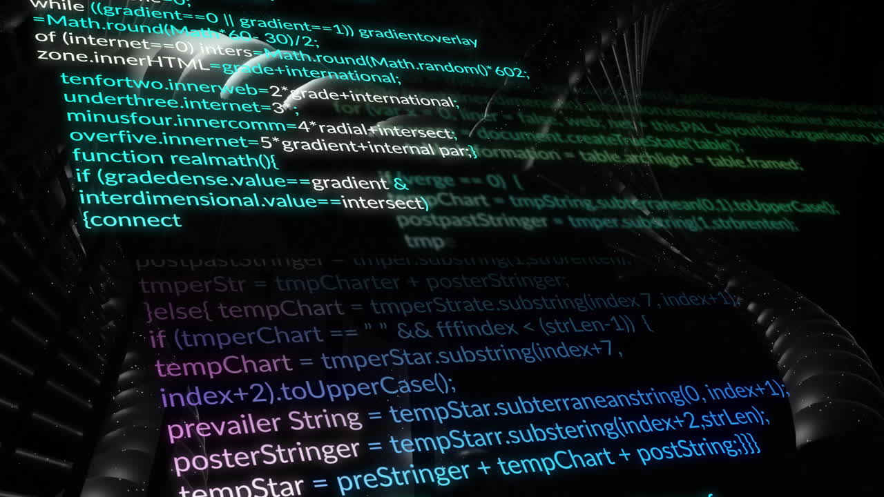 animation du traitement des données sur la chaîne d'adn