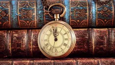 Vintage-pocket-watch.-Vintage-background-Concept-of-time-history.