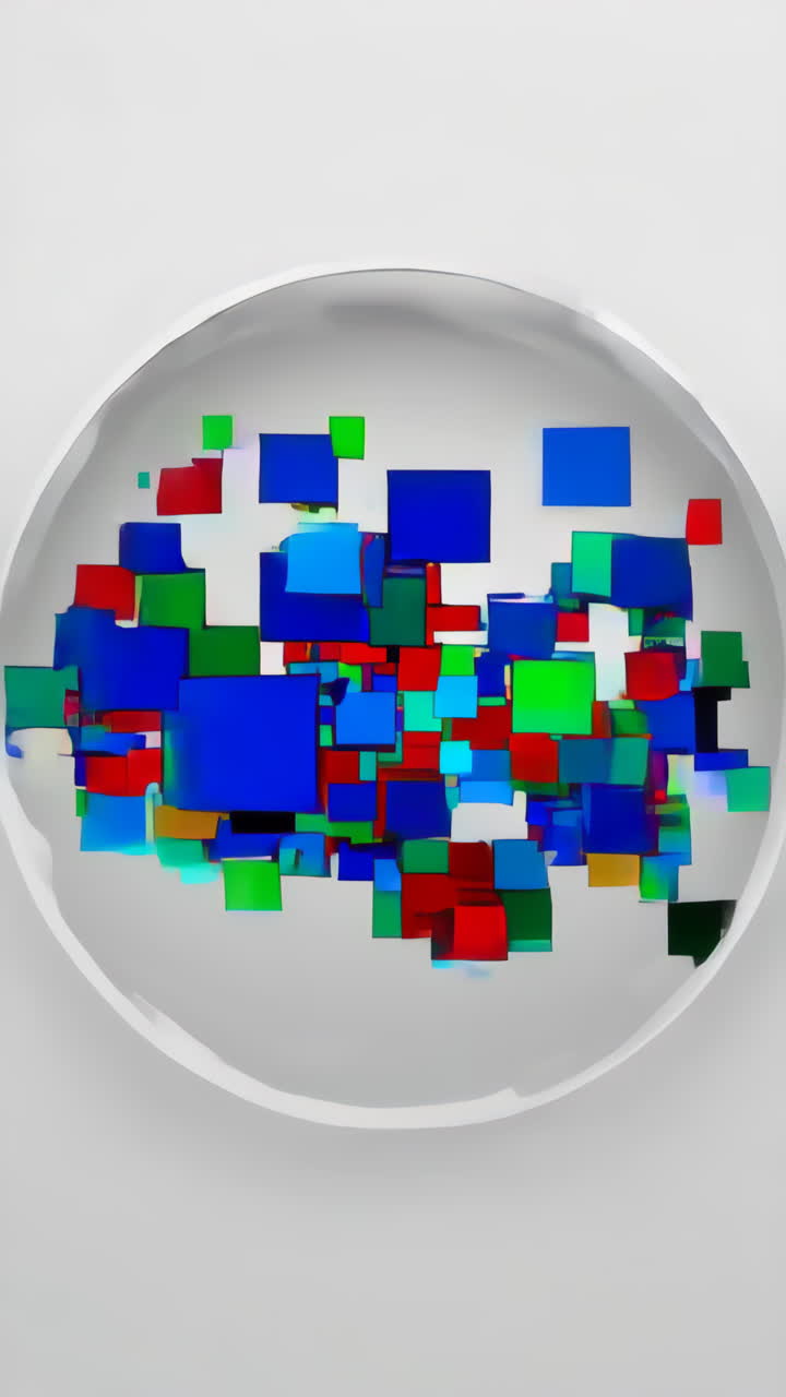 formas geométricas abstractas y coloridas