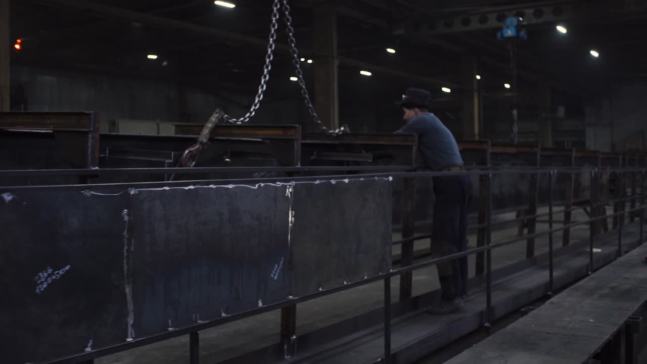 Metal Structure Assembly in Factory