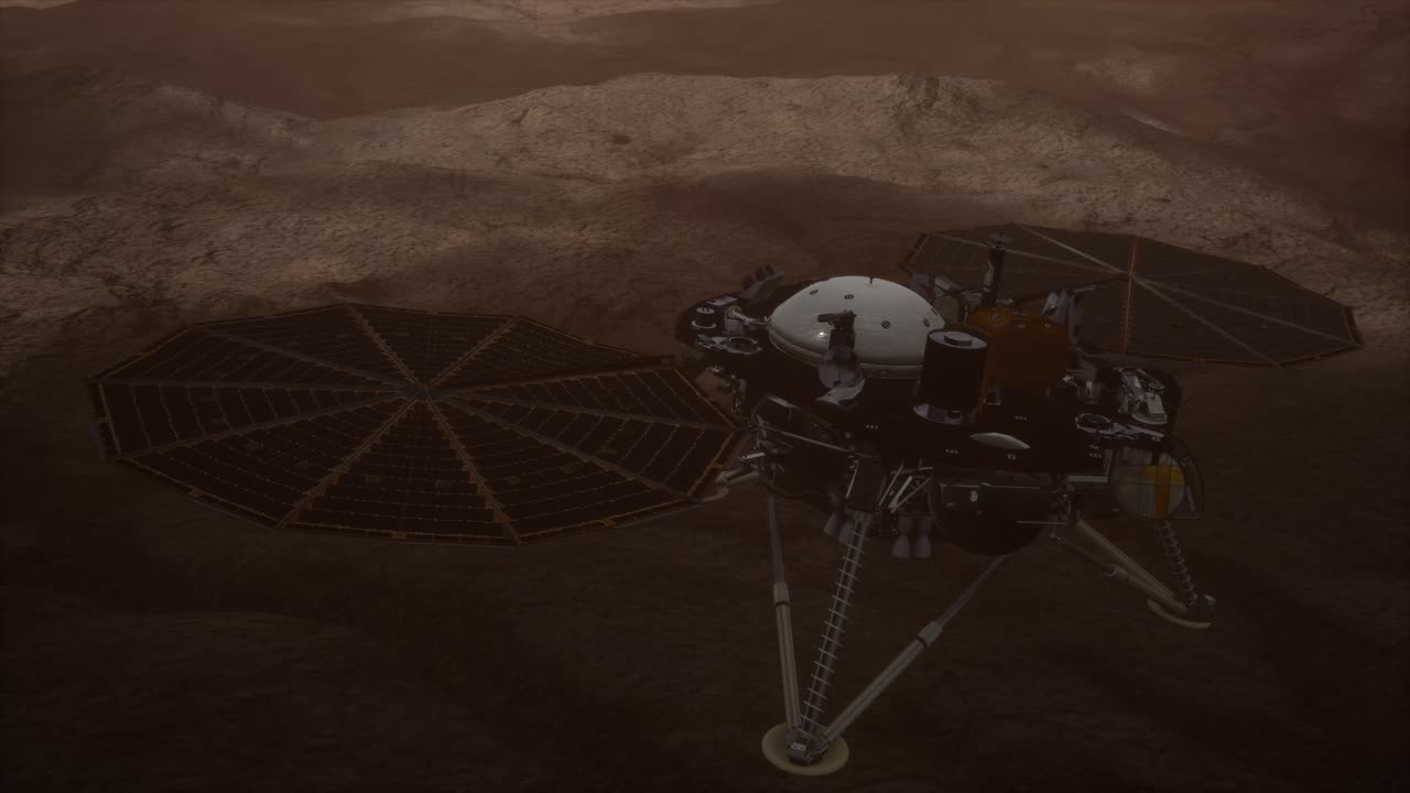 Insight Mars exploring the surface of red planet
