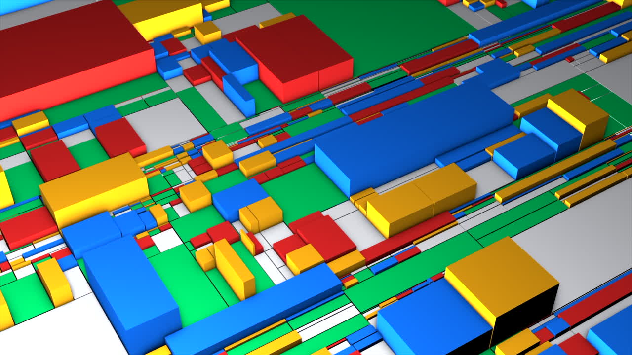 bloques geométricos abstractos y coloridos