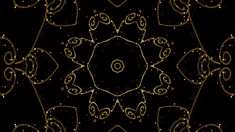 gold kaleidoscope loop